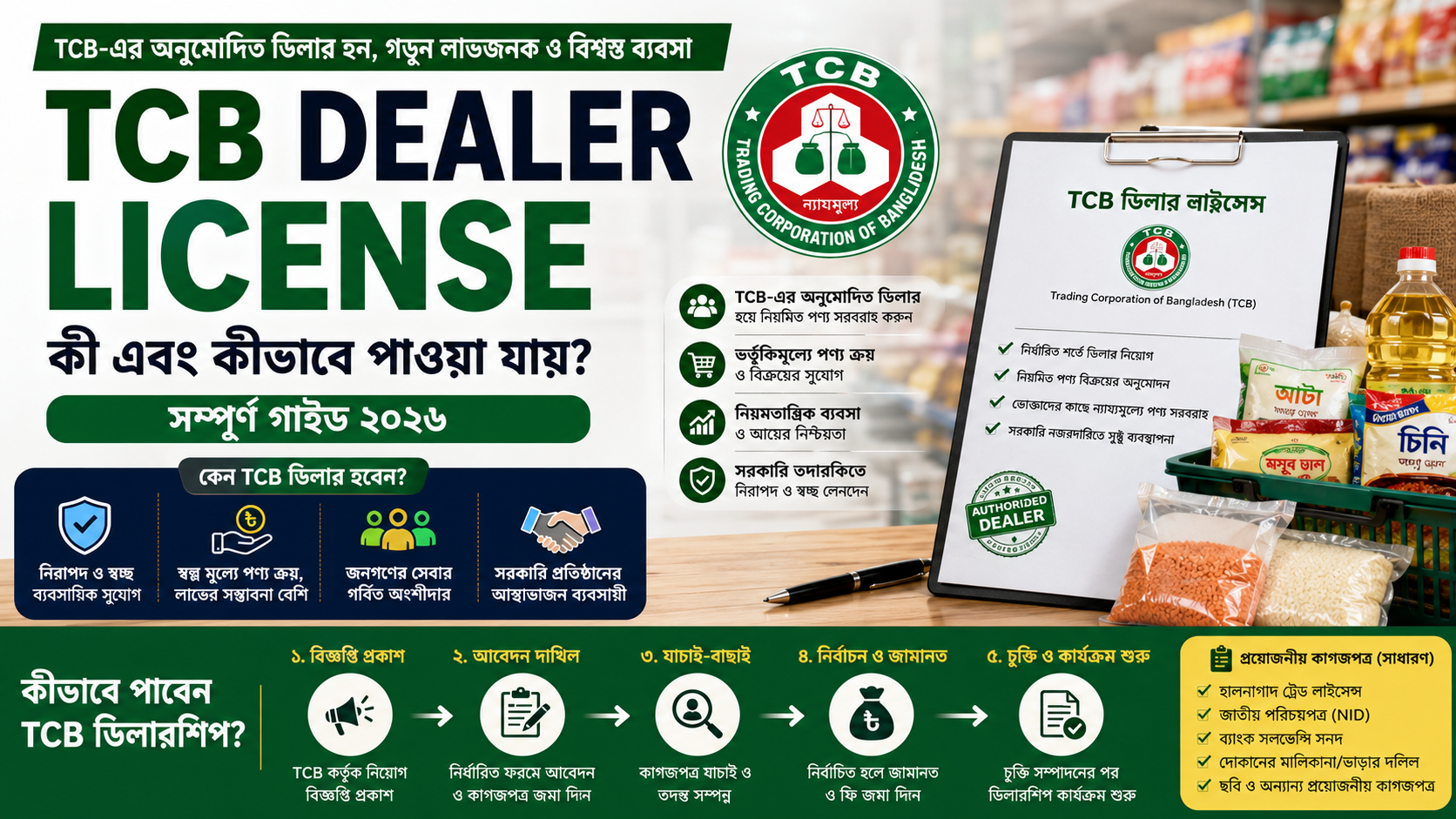 TCB Dealer License কী এবং কীভাবে পাওয়া যায়? সম্পূর্ণ গাইড ২০২৬