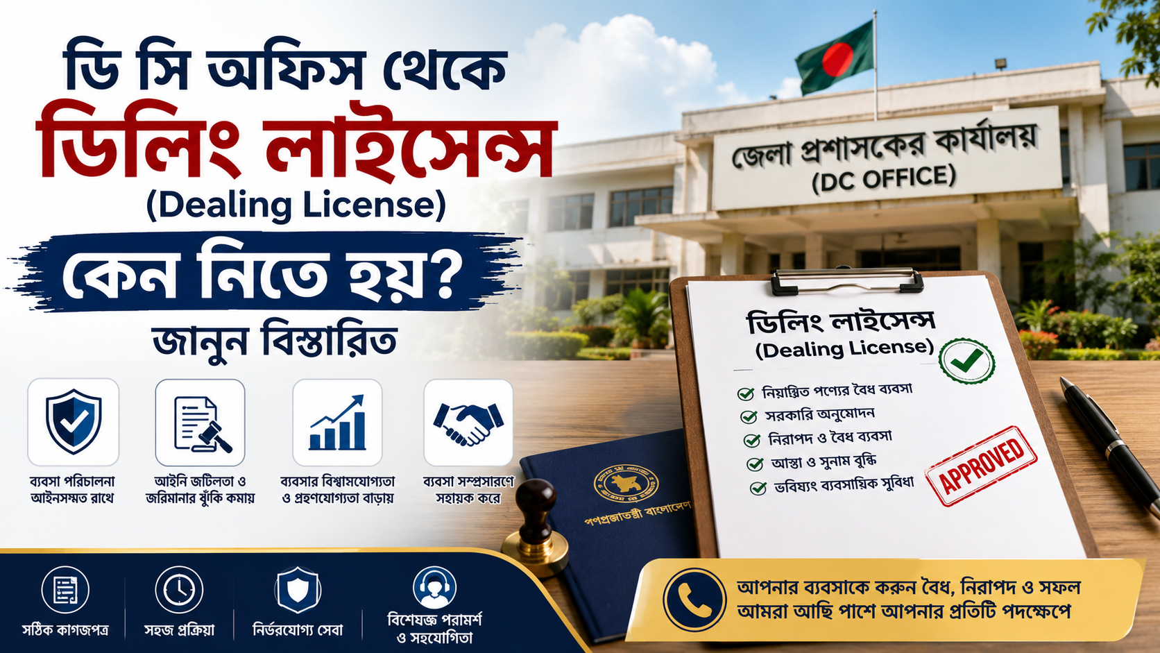ডি সি অফিস থেকে ডিলিং লাইসেন্স (Dealing License) কেন নিতে হয়? সম্পূর্ণ গাইড ২০২৬ জানুন বিস্তারিত