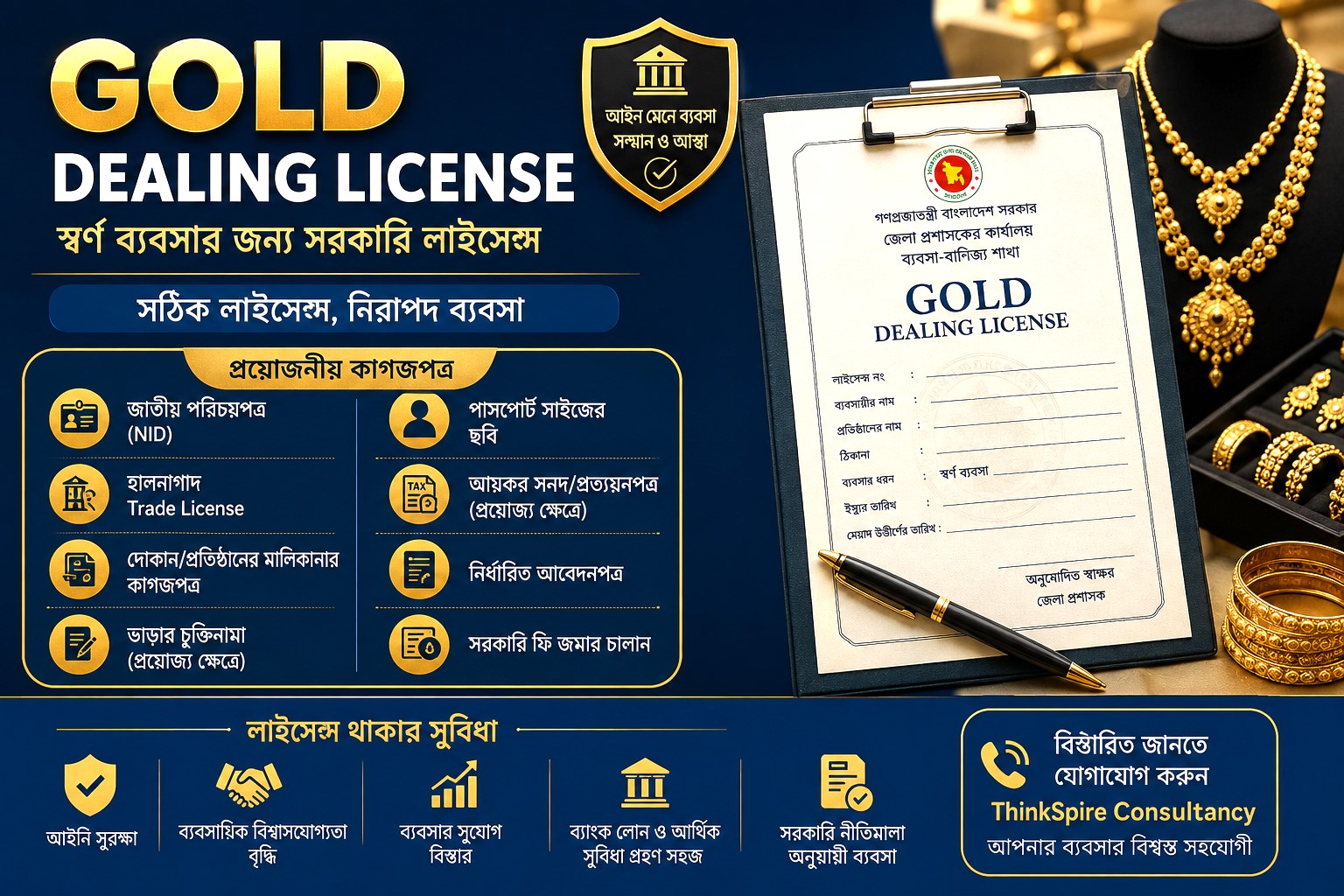 Gold Dealing License কী? বাংলাদেশে স্বর্ণের ডিলিং লাইসেন্স করার সম্পূর্ণ গাইড ২০২৬
